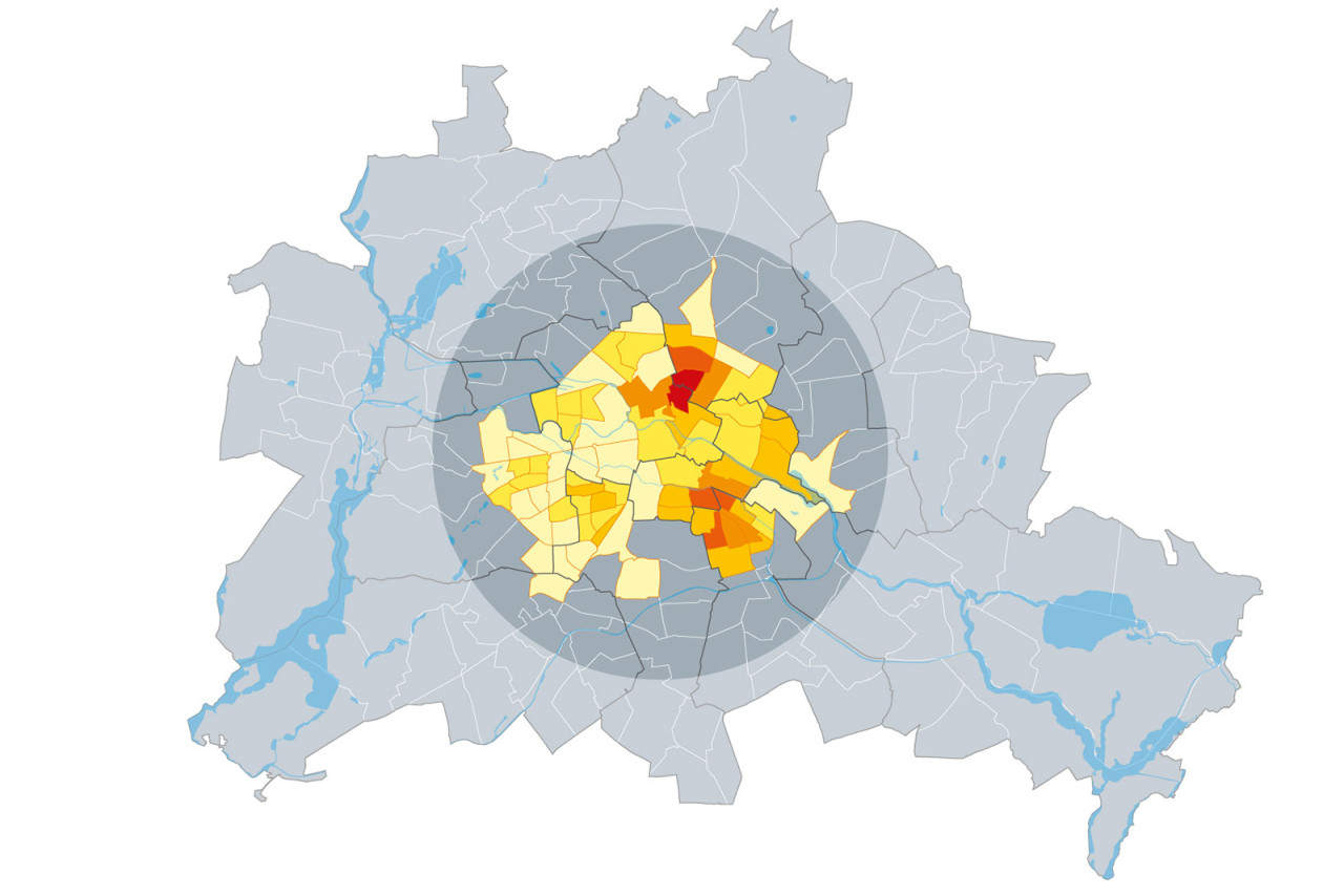 Menge der Airbnb-Angebote in Berlin